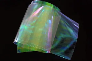 10 pcs 19X10cm Clear Fly Tying Rainbow Film Sabiki Rig Making Shrimp Flash Back Wings Scud Nymph Fly Tying Materials