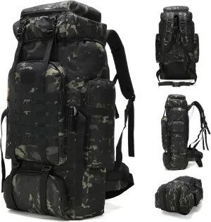 70L Hiking Backpack Military Tactical Camping Adjustable waterproof Climbing Sport Bags