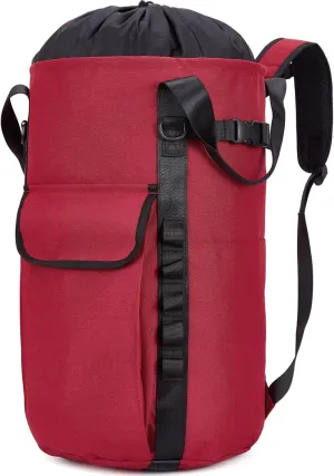 Arborist Rope Bag, 35L Tree Climbing Rope Bag, Arborist Equipment Bucket Backpack, Arborist Gear Carrier Bag with Side Pockets, Tough Rock Climbing Backpack, Rock and Tree Climbing Gear