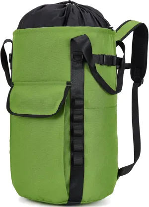 Arborist Rope Bag, 35L Tree Climbing Rope Bag, Arborist Equipment Bucket Backpack, Arborist Gear Carrier Bag with Side Pockets, Tough Rock Climbing Backpack, Rock and Tree Climbing Gear