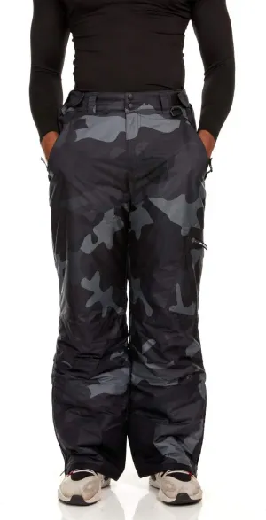 Arctic Quest Mens Snow Ski Waterproof Softshell Snowboard Pants Outdoor Hiking Zipper Bottom Windproof Warm Snow Pants