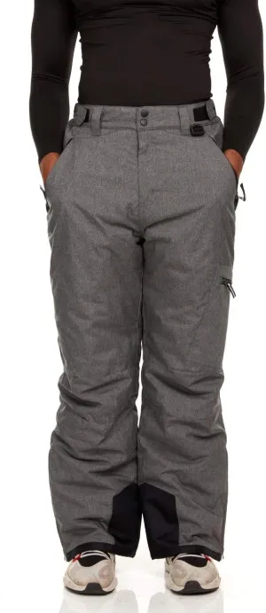 Arctic Quest Mens Snow Ski Waterproof Softshell Snowboard Pants Outdoor Hiking Zipper Bottom Windproof Warm Snow Pants