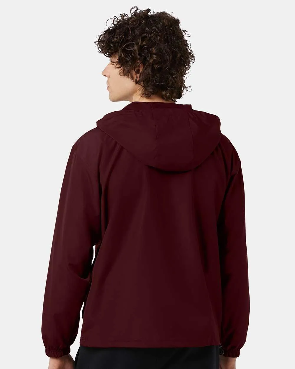 Champion CO200 Men's Hooded Packable Quarter-Zip Jacket, Lightweight Wind & Water-Resistant Pullover with Adjustable Hood
