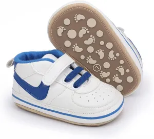 Clowora Unsex Baby Shoes Boys Girls Infant Sneakers Non-Slip Soft Rubber Sole Toddler Crib First Walker Lightweight Shoes