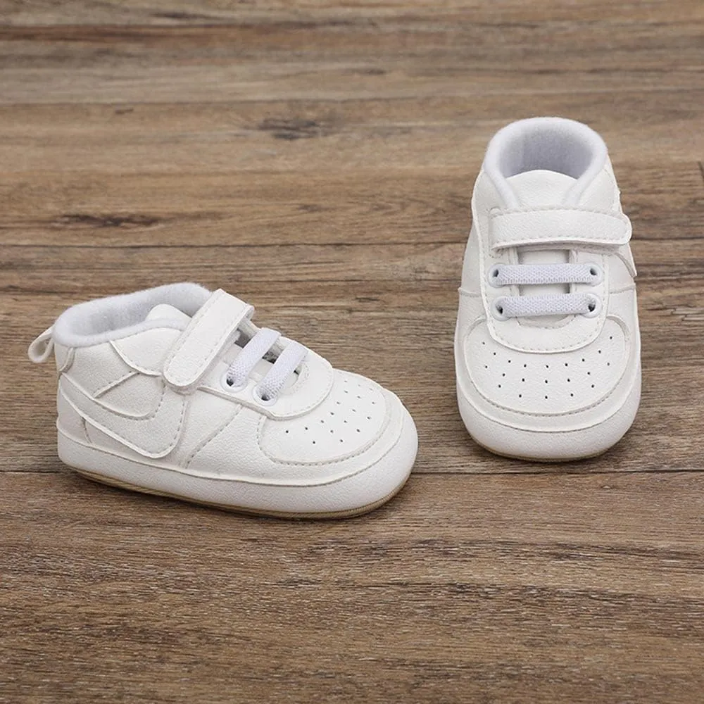 Clowora Unsex Baby Shoes Boys Girls Infant Sneakers Non-Slip Soft Rubber Sole Toddler Crib First Walker Lightweight Shoes