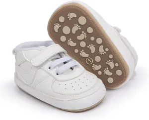 Clowora Unsex Baby Shoes Boys Girls Infant Sneakers Non-Slip Soft Rubber Sole Toddler Crib First Walker Lightweight Shoes