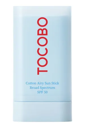 Cotton Airy Sun Stick SPF 50  PA     Broad Spectrum Korean Matte Sunscreen Stick for Face - Travel Size Sebum Control Sunblock -Vegan, Lightweight, Non-Sticky 0.67 oz