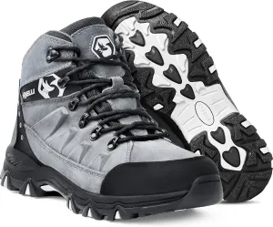 Foxelli Mens Hiking Boots  Waterproof Breathable & Lightweight Suede Leather Hiking Boots for Men