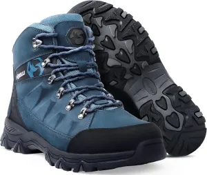 Foxelli Mens Hiking Boots  Waterproof Breathable & Lightweight Suede Leather Hiking Boots for Men