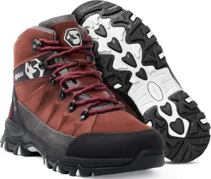 Foxelli Mens Hiking Boots  Waterproof Breathable & Lightweight Suede Leather Hiking Boots for Men