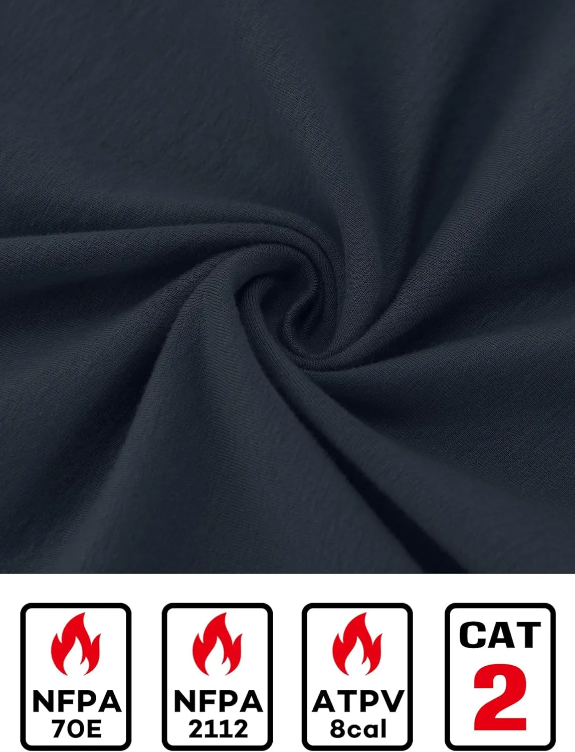 FR Shirts for Men 6oz Lightweight Fire Resistant Shirts for Man FR Long Sleeve for Men NFPA2112/CAT2