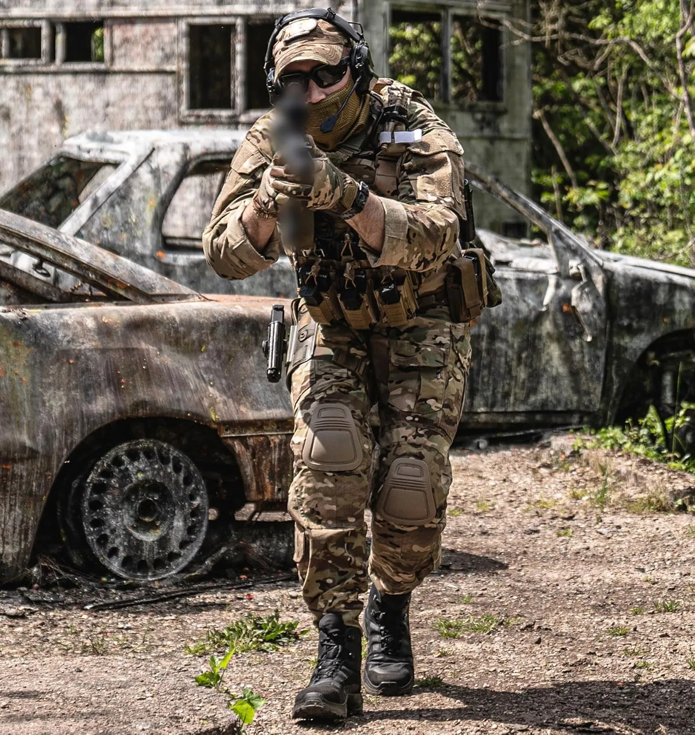 G3 Combat Uniform Set for Men Tactical Camouflage Clothing Hunting Paintball Suit with Knee & Elbow Pads