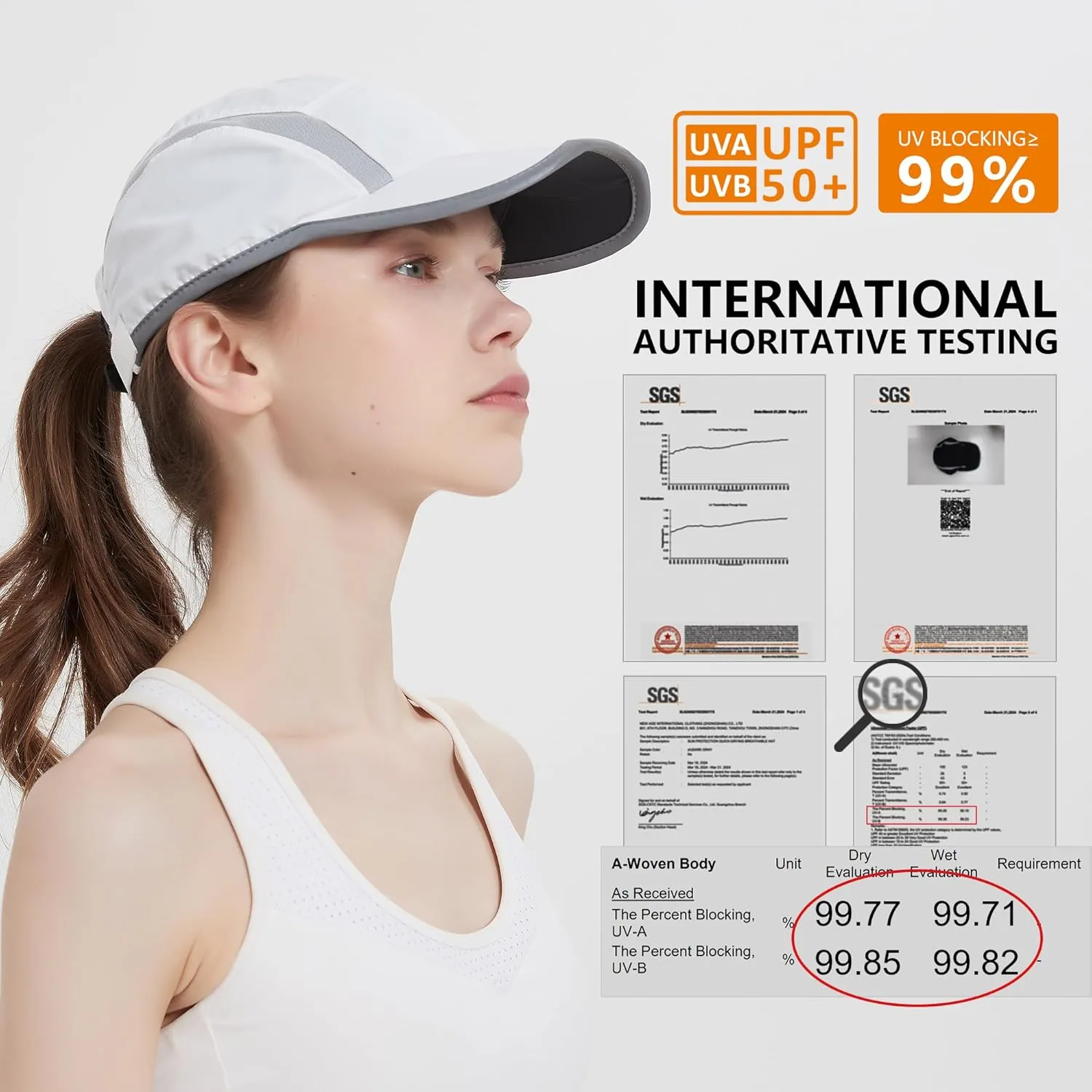 GADIEMKENSD Reflective Folding Outdoor Hat Unstructured Design UPF 50  Sun Protection Sport Hats for Womens and Mens