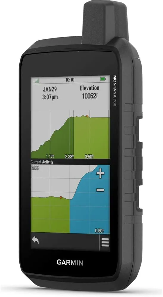 Garmin Montana 700, Rugged GPS Handheld, Routable Mapping for Roads and Trails, Glove-Friendly 5" Color Touchscreen