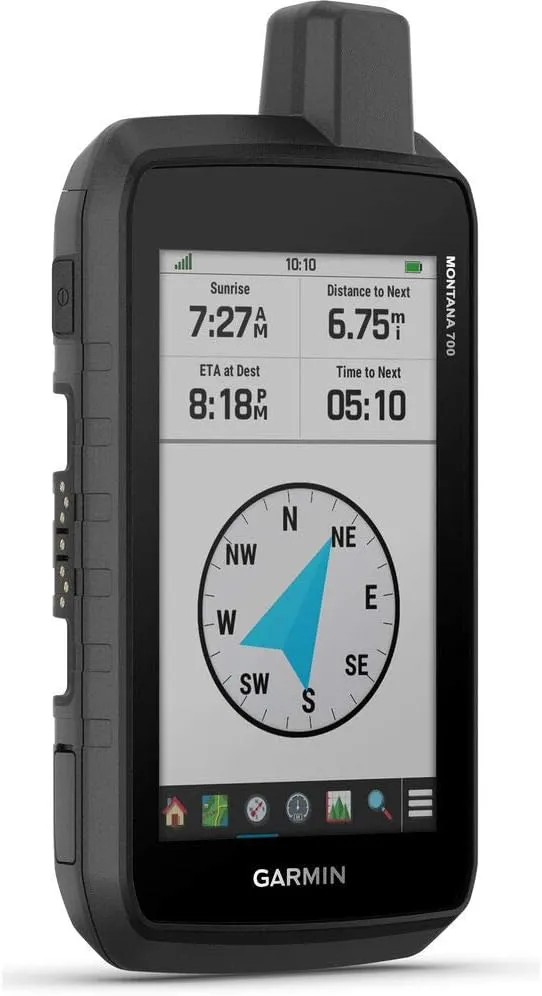 Garmin Montana 700, Rugged GPS Handheld, Routable Mapping for Roads and Trails, Glove-Friendly 5" Color Touchscreen