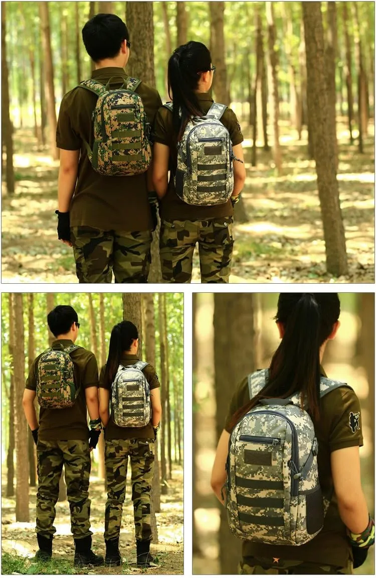 HUNTVP 10L/20L Mini Daypack Military MOLLE Backpack Rucksack Gear Tactical Assault Pack Bag for Hunting Camping Trekking