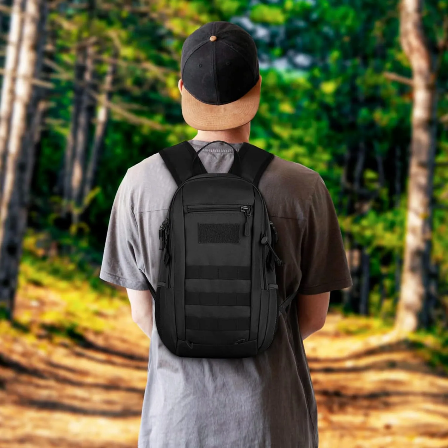HUNTVP 10L/20L Mini Daypack Military MOLLE Backpack Rucksack Gear Tactical Assault Pack Bag for Hunting Camping Trekking