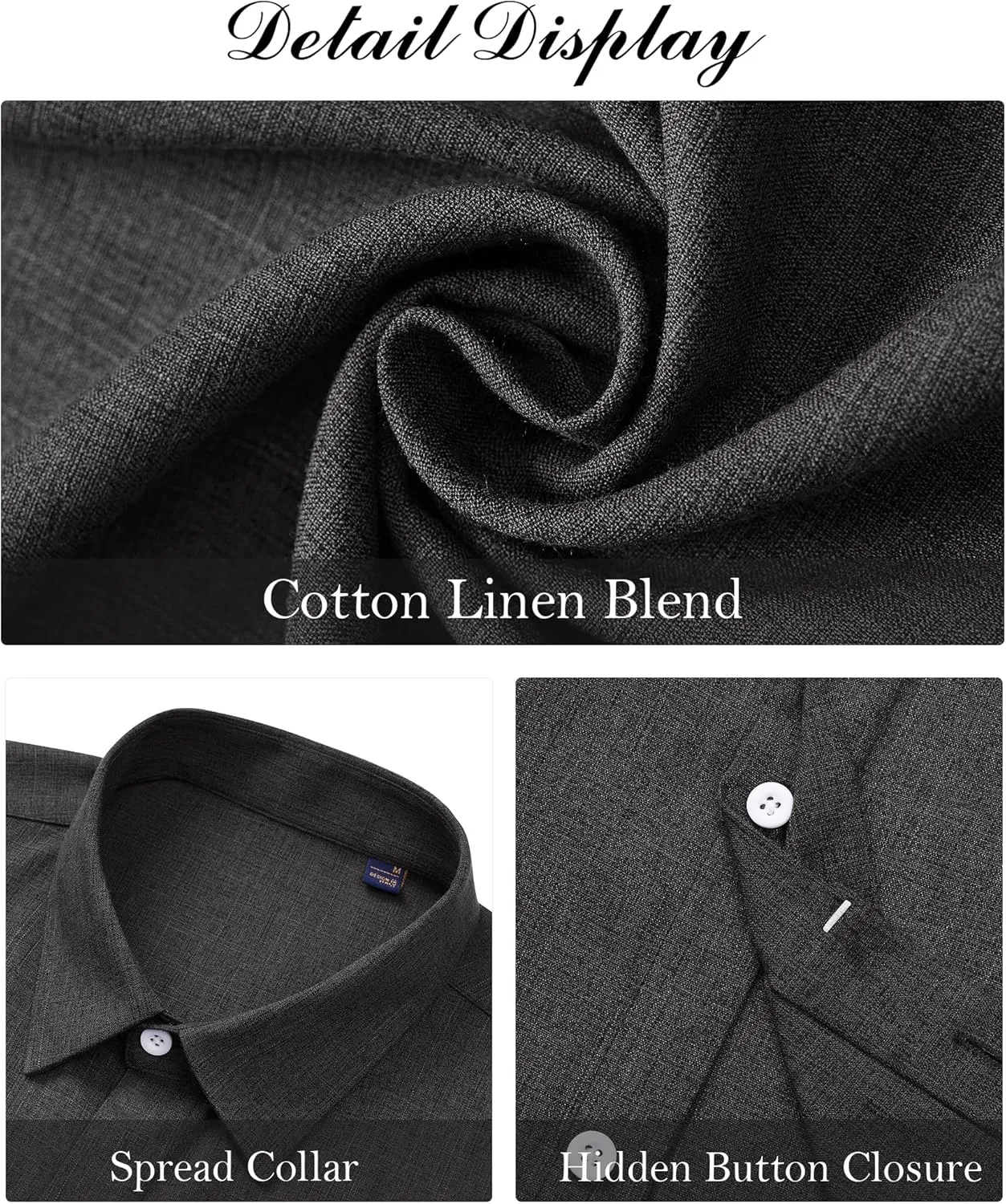 J.VER Men's Linen Shirts Casual Short Sleeve Button Down Shirt Beach Summer Vacation Holiday Wedding Cotton Tops