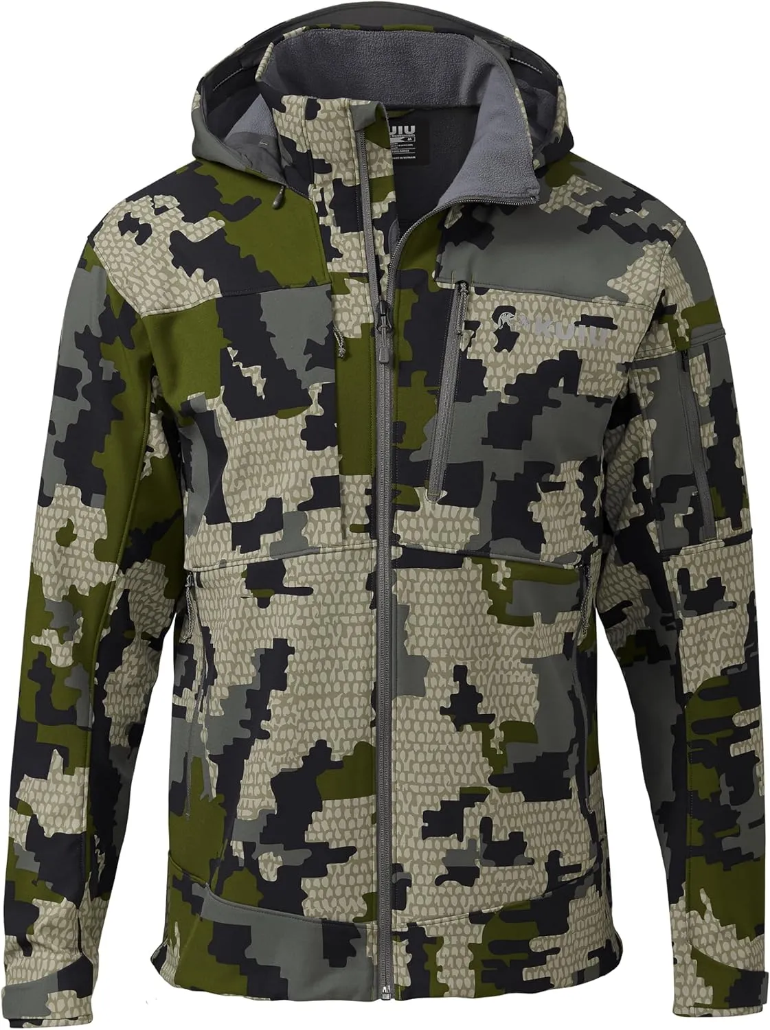 KUIU Guide PRO Hooded Jacket - Wind Resistant, Water Repellent, & Soft-Shell Hunting Jacket