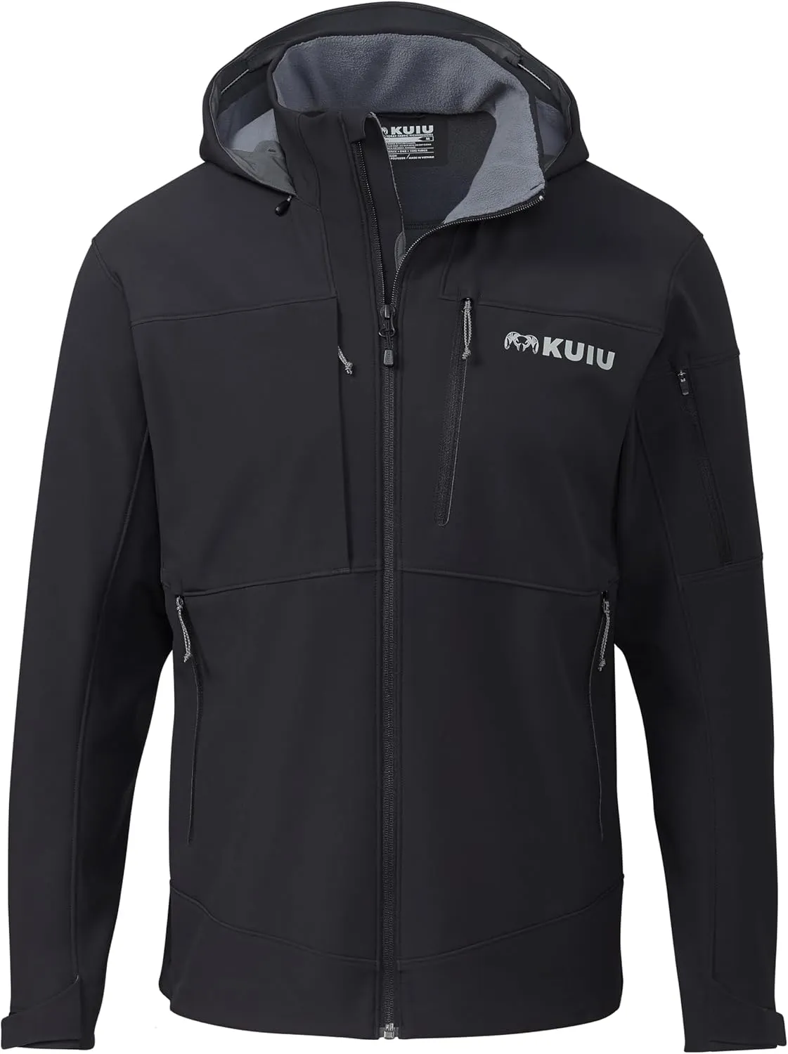 KUIU Guide PRO Hooded Jacket - Wind Resistant, Water Repellent, & Soft-Shell Hunting Jacket