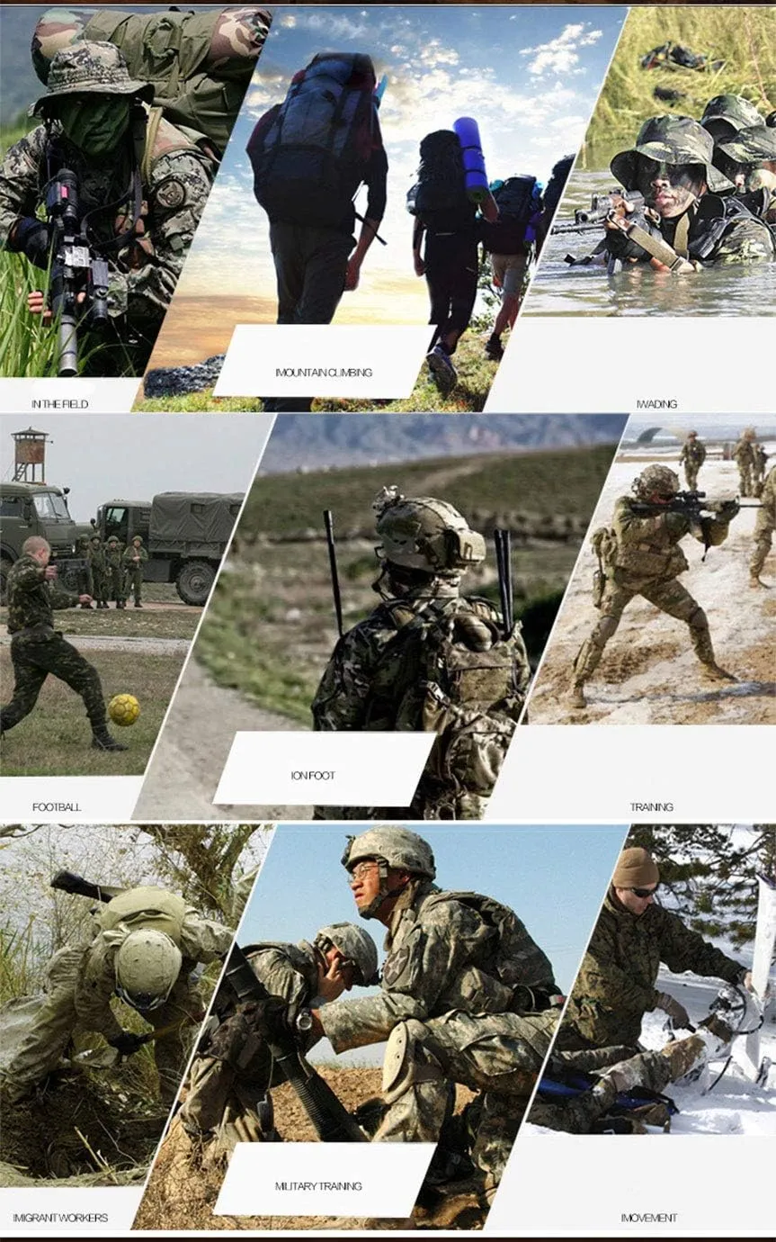 LANBAOSI Men's Tactical Hunting Uniform Combat Suit Shirt Jacket Coat and Pants Set