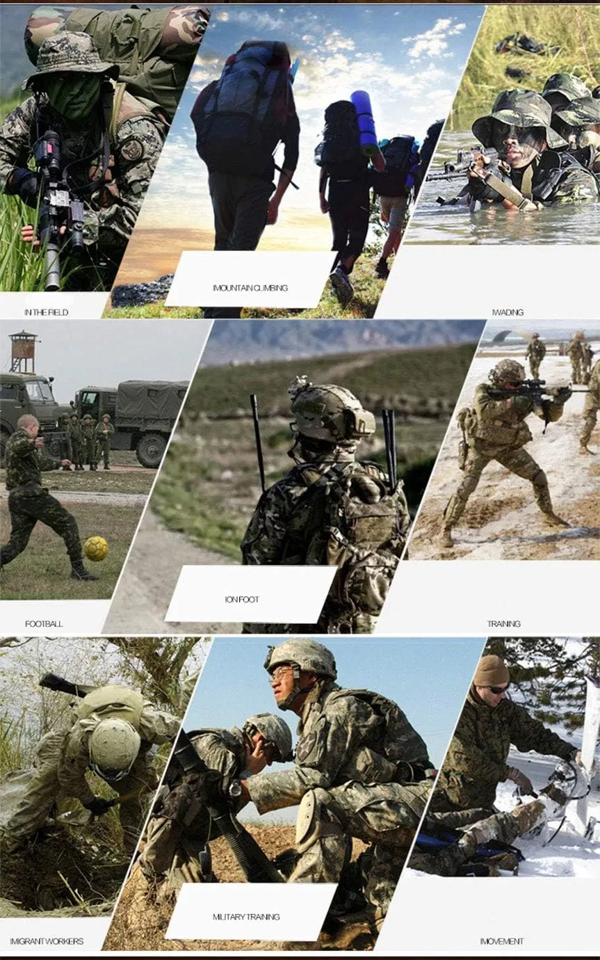 LANBAOSI Men's Tactical Hunting Uniform Combat Suit Shirt Jacket Coat and Pants Set
