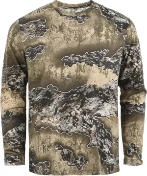 Long Sleeve Camo Crewneck Tee Shirt for Men and Women