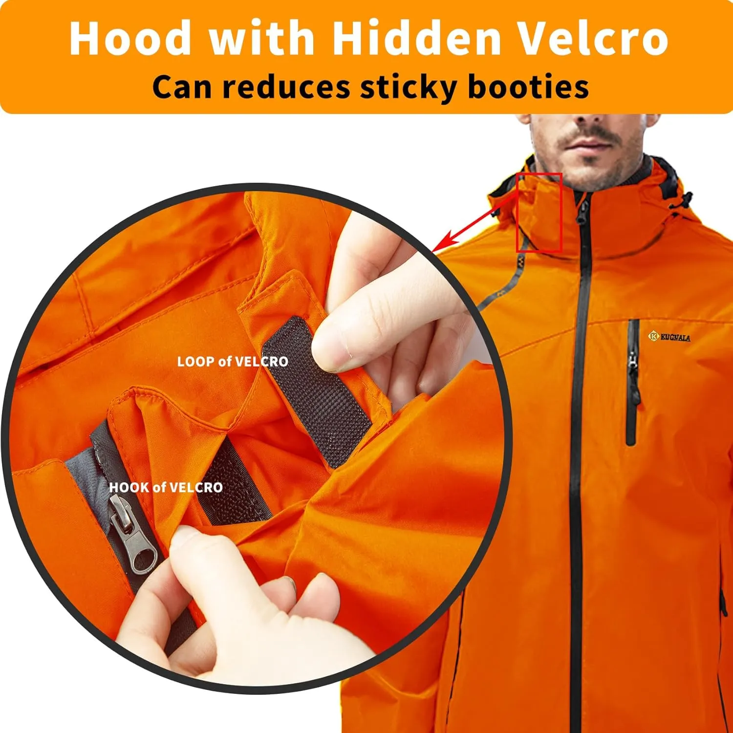 Mens Lightweight Waterproof Jacket Windproof Rain Hooded jackets for Men Hiking Cycling Travel M-7XL