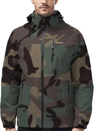 Mens Lightweight Waterproof Jacket Windproof Rain Hooded jackets for Men Hiking Cycling Travel M-7XL