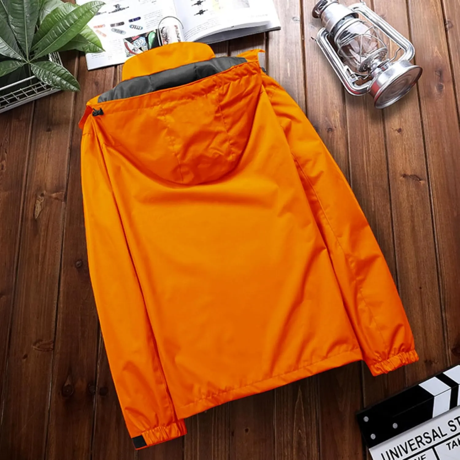 Mens Lightweight Waterproof Jacket Windproof Rain Hooded jackets for Men Hiking Cycling Travel M-7XL