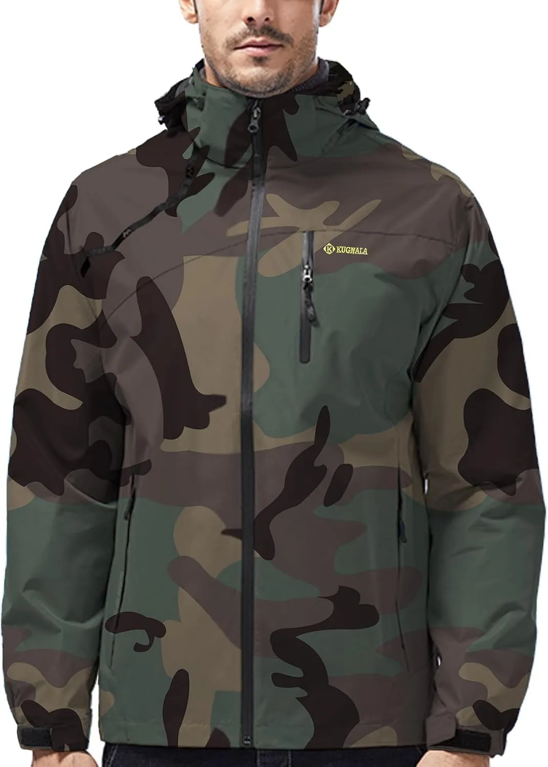 Mens Lightweight Waterproof Jacket Windproof Rain Hooded jackets for Men Hiking Cycling Travel M-7XL