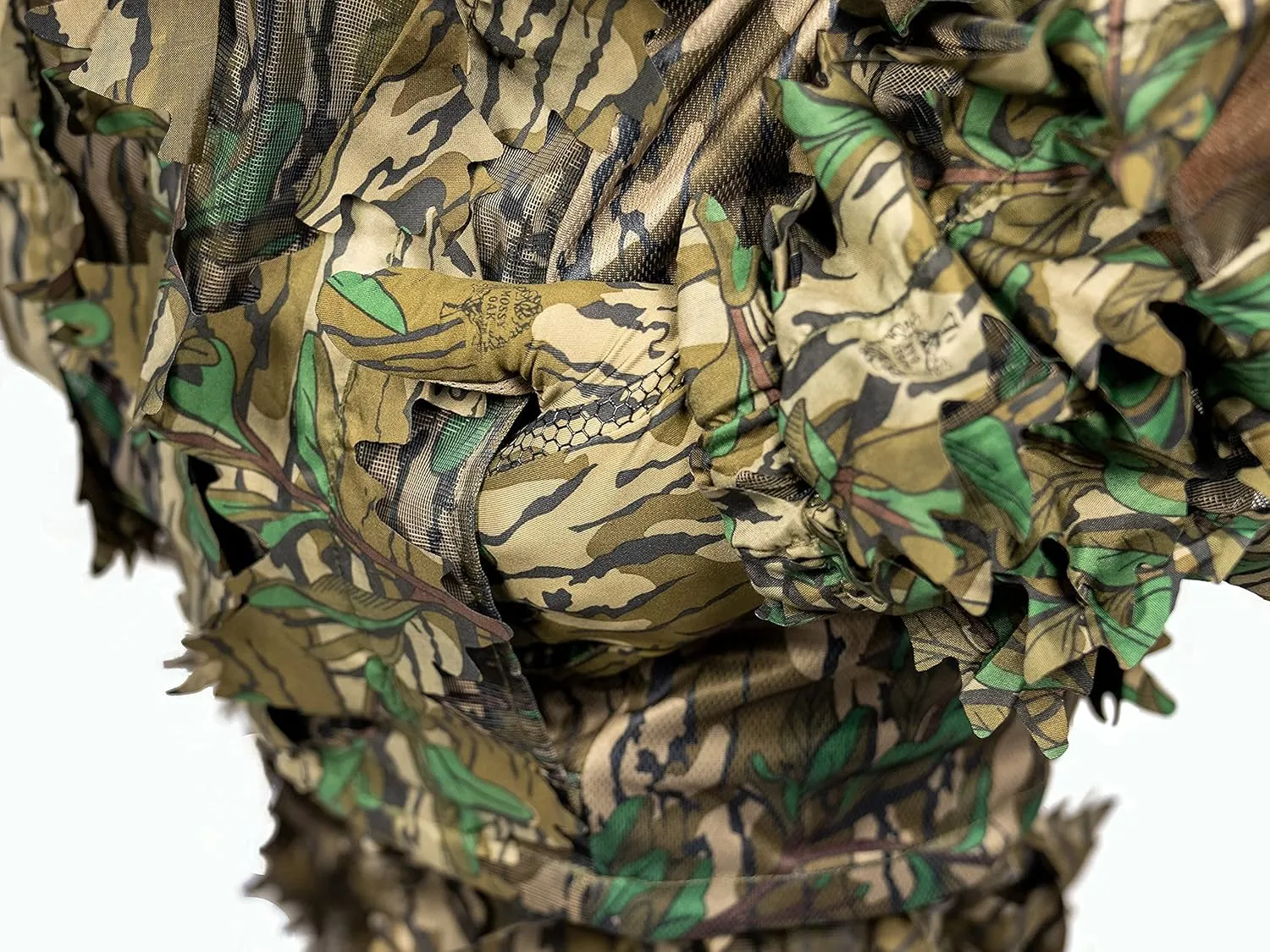 North Mountain Gear - Premium Camouflage Leafy Hunting Jacket For Men- 1/2 Zip With Hood
