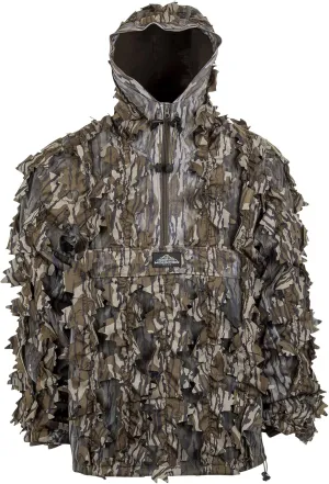 North Mountain Gear - Premium Camouflage Leafy Hunting Jacket For Men- 1/2 Zip With Hood