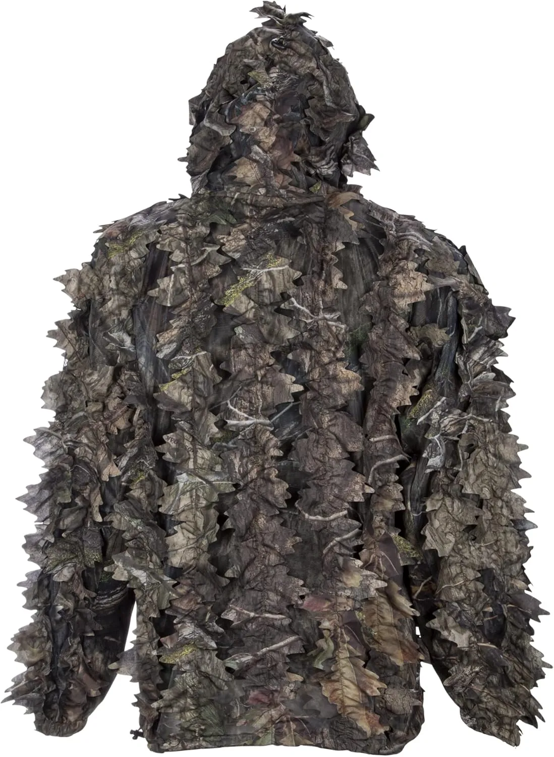 North Mountain Gear - Premium Camouflage Leafy Hunting Jacket For Men- 1/2 Zip With Hood
