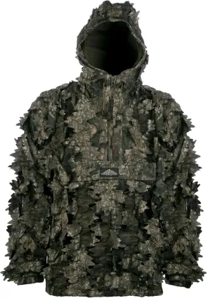 North Mountain Gear - Premium Camouflage Leafy Hunting Jacket For Men- 1/2 Zip With Hood