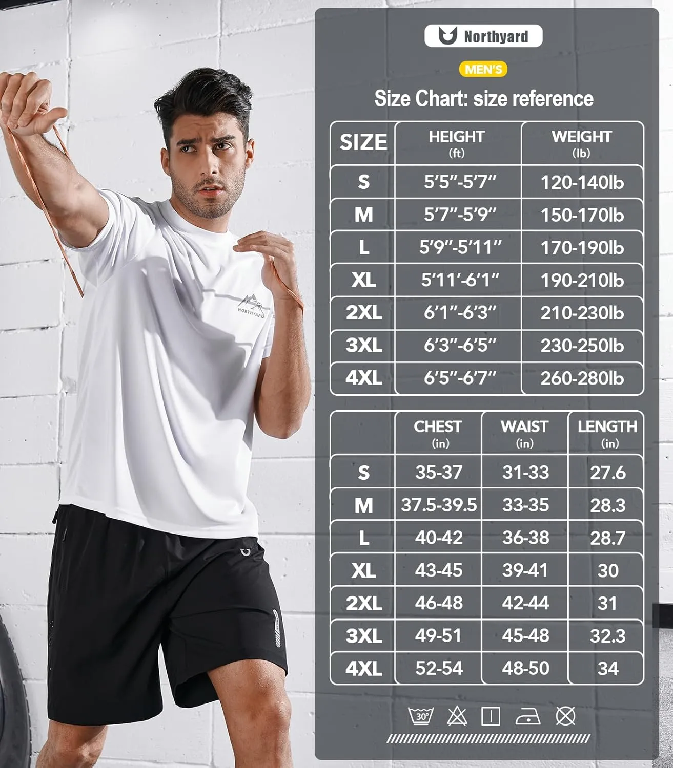 NORTHYARD Men's UPF 50  Sun Protection Shirts Swim SPF UV Quick Dry Short Sleeve T-Shirts for Athletic Fishing Rash Guard