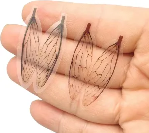 Pack of 18 Realistic Fly Tying Wings Pre-Cut Insect Synthetic Stonefly Mayfly Wings