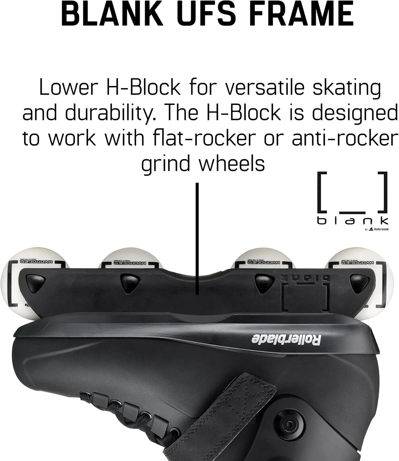 Rollerblade Blank Unisex Adult Fitness Inline Skate