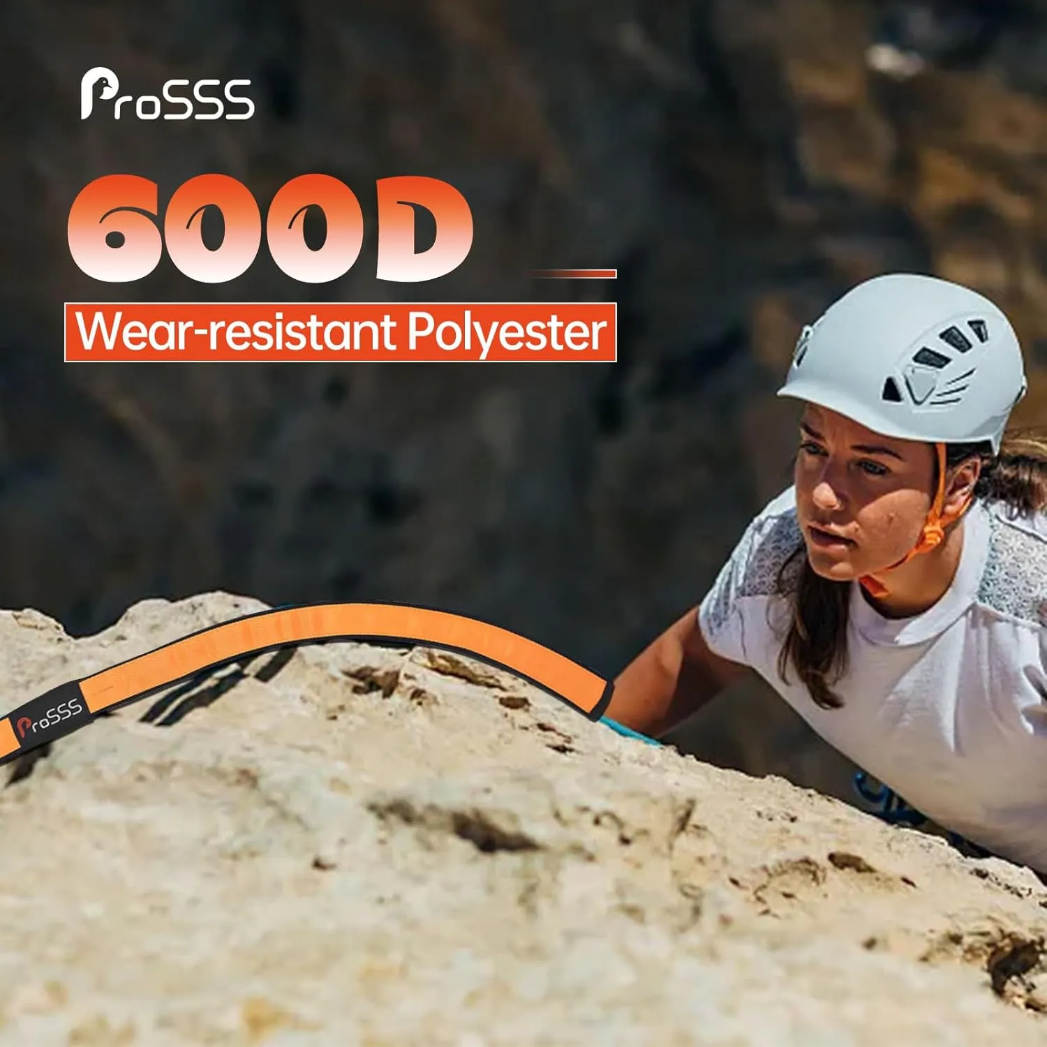 Rope Protector Rock Climbing Arborist 26in PVC Polyester with Telescopic Fixation Straps and Rope Fixing Buckle