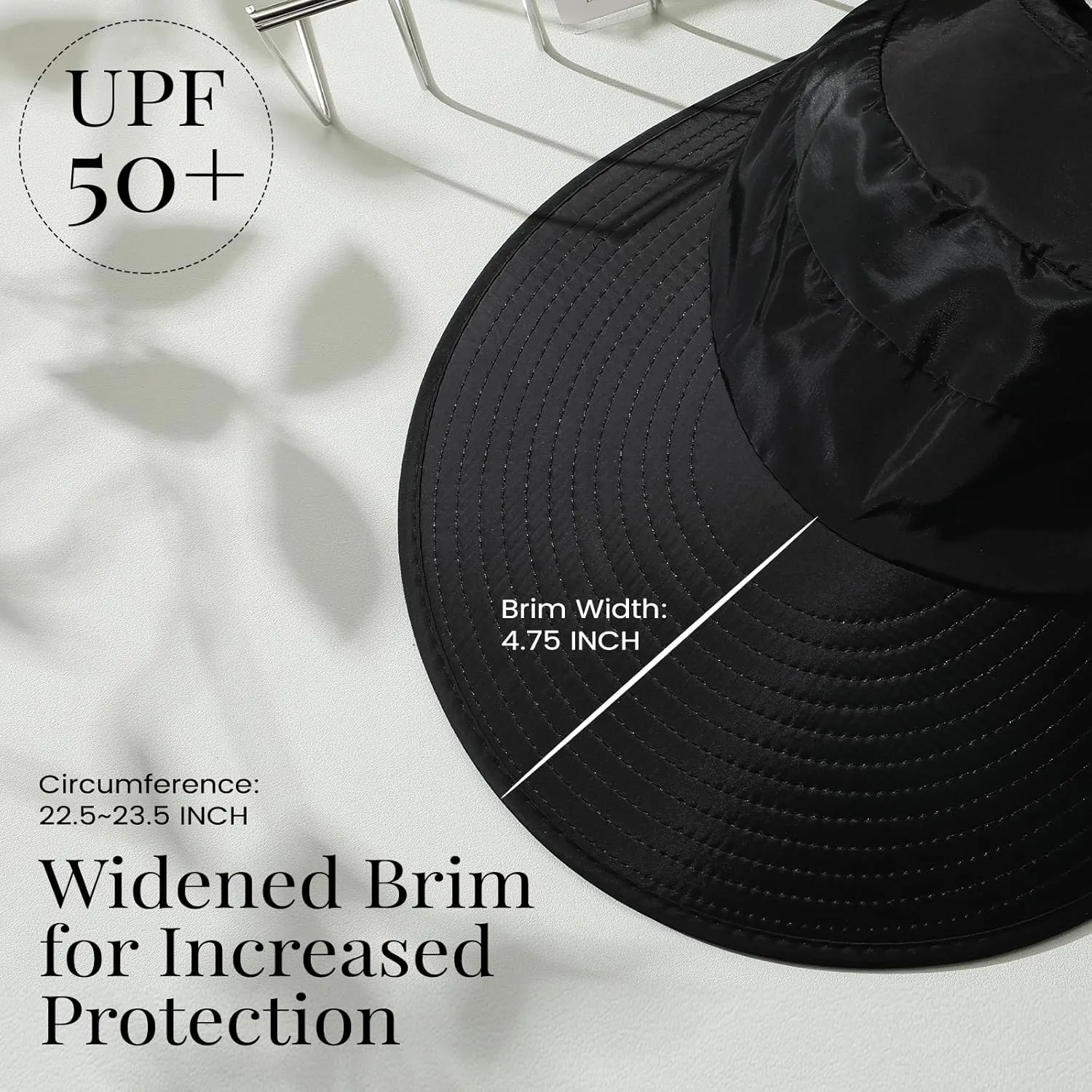 Sun Hats for Women, Wide Brim Beach Hats UV Protection, Packable Visor Ponytail Sunhat for Summer