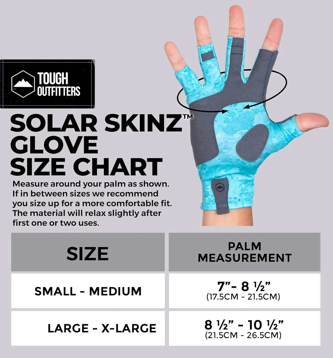 Tough Outdoors UV Fishing Gloves - Fingerless, Kayaking & Sailing - UPF 50  Sun Protection