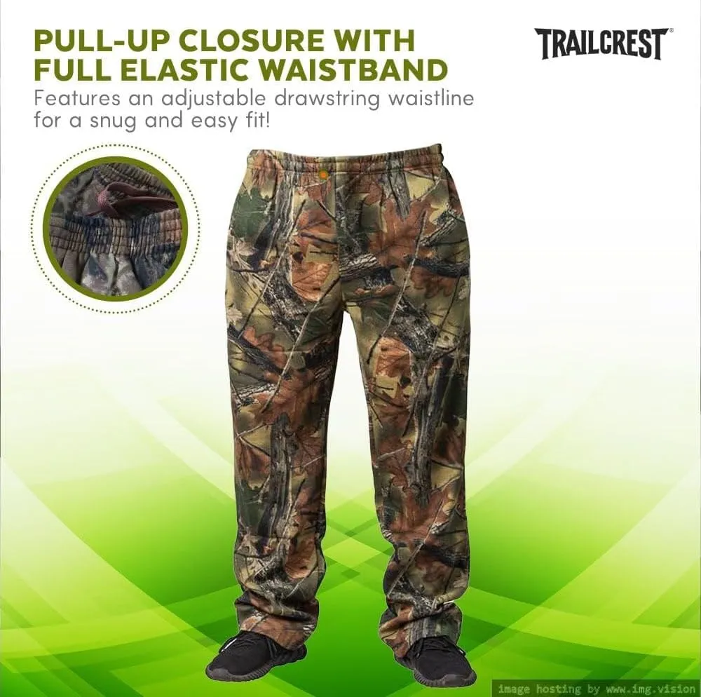 TrailCrest by Treel Mossy Oak/Camo Open Bottom Lounge Hunting Sweatpants