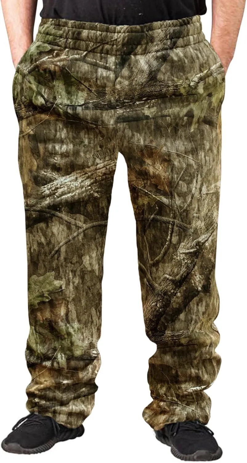 TrailCrest by Treel Mossy Oak/Camo Open Bottom Lounge Hunting Sweatpants