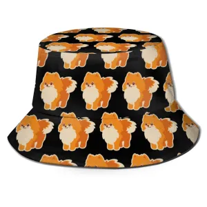 Unisex Bucket Hat, Moisture Wicking Fabric, UV Sun Protection - Cute Pomeranian Dog