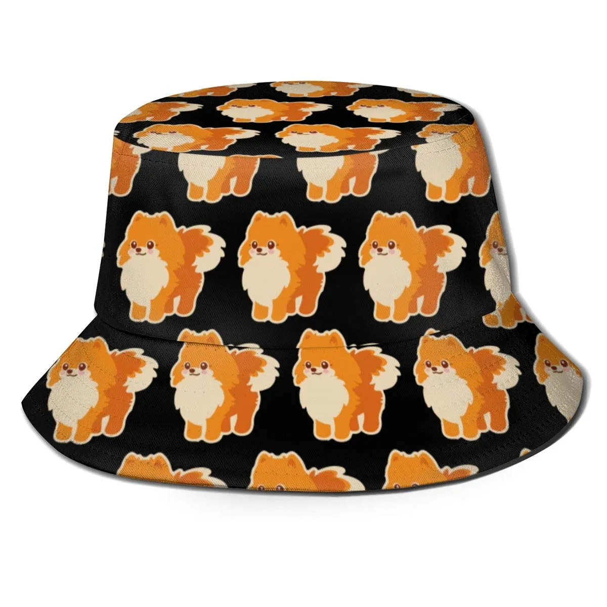Unisex Bucket Hat, Moisture Wicking Fabric, UV Sun Protection - Cute Pomeranian Dog
