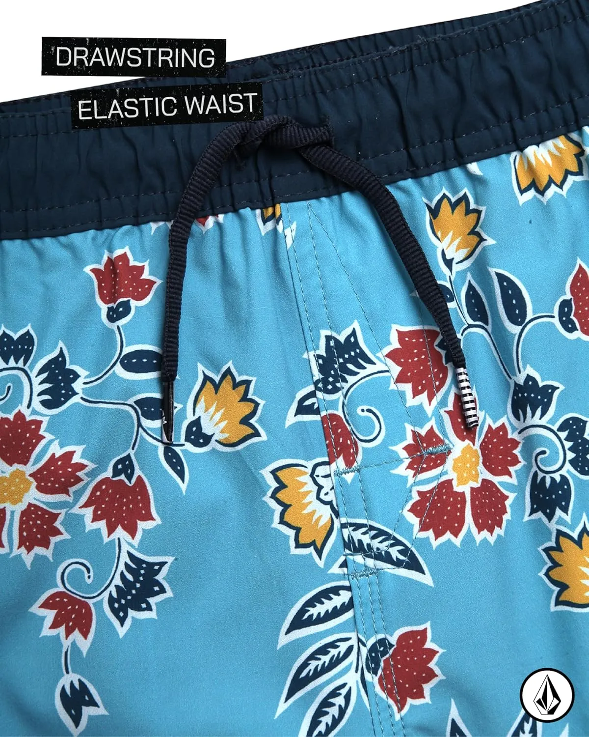 Volcom Boys Swim Trunks - UPF 50  Quick Dry Board Shorts with Drawstring Waist - Bathing Suit Swimsuit for Boys (Size: 8-16)