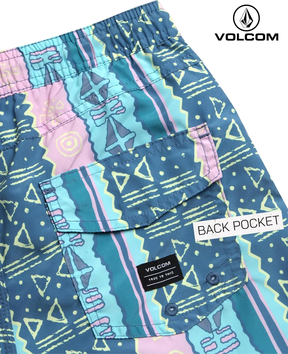 Volcom Boys Swim Trunks - UPF 50  Quick Dry Board Shorts with Drawstring Waist - Bathing Suit Swimsuit for Boys (Size: 8-16)