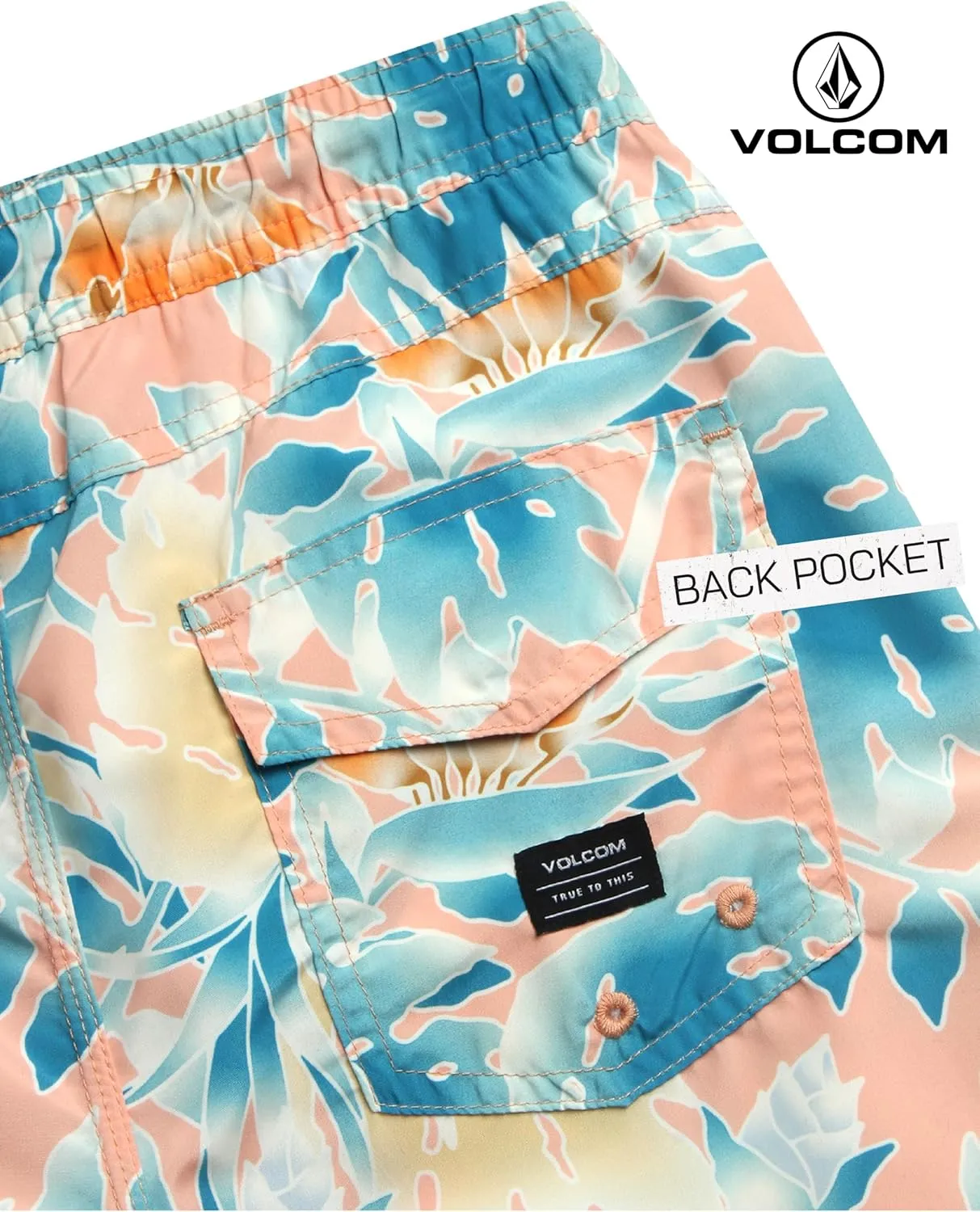 Volcom Boys Swim Trunks - UPF 50  Quick Dry Board Shorts with Drawstring Waist - Bathing Suit Swimsuit for Boys (Size: 8-16)