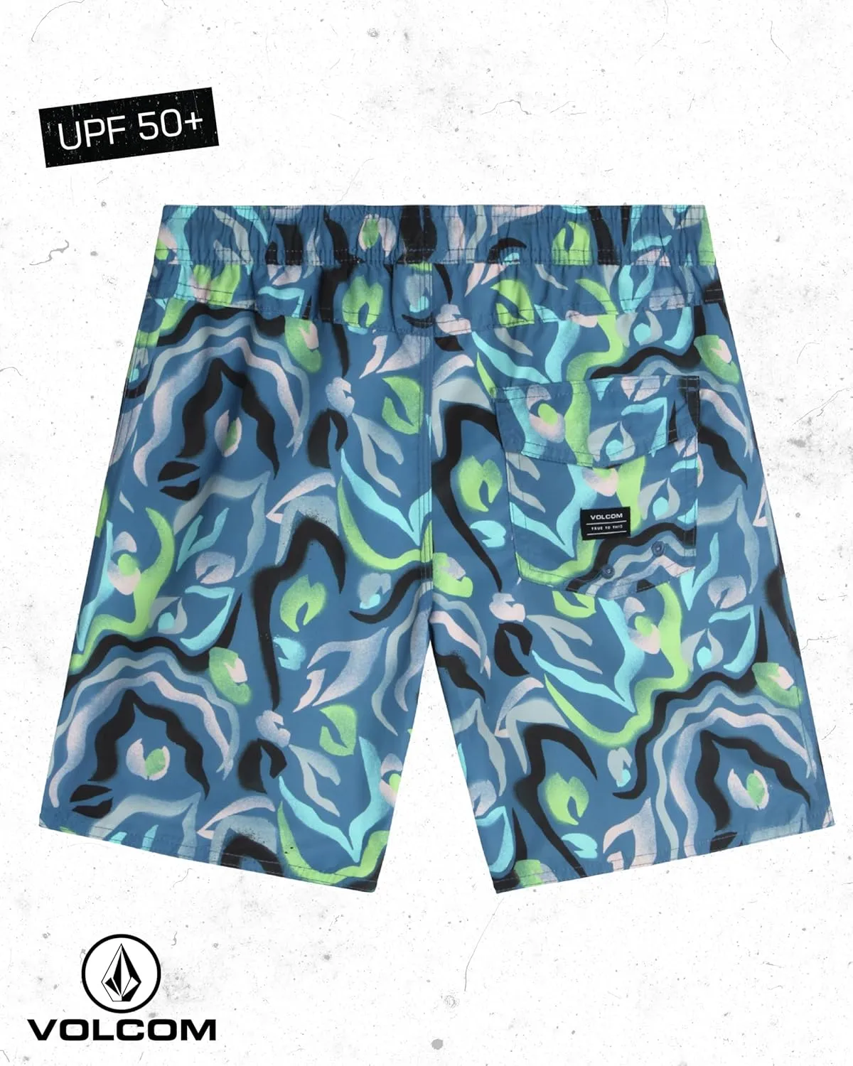 Volcom Boys Swim Trunks - UPF 50  Quick Dry Board Shorts with Drawstring Waist - Bathing Suit Swimsuit for Boys (Size: 8-16)