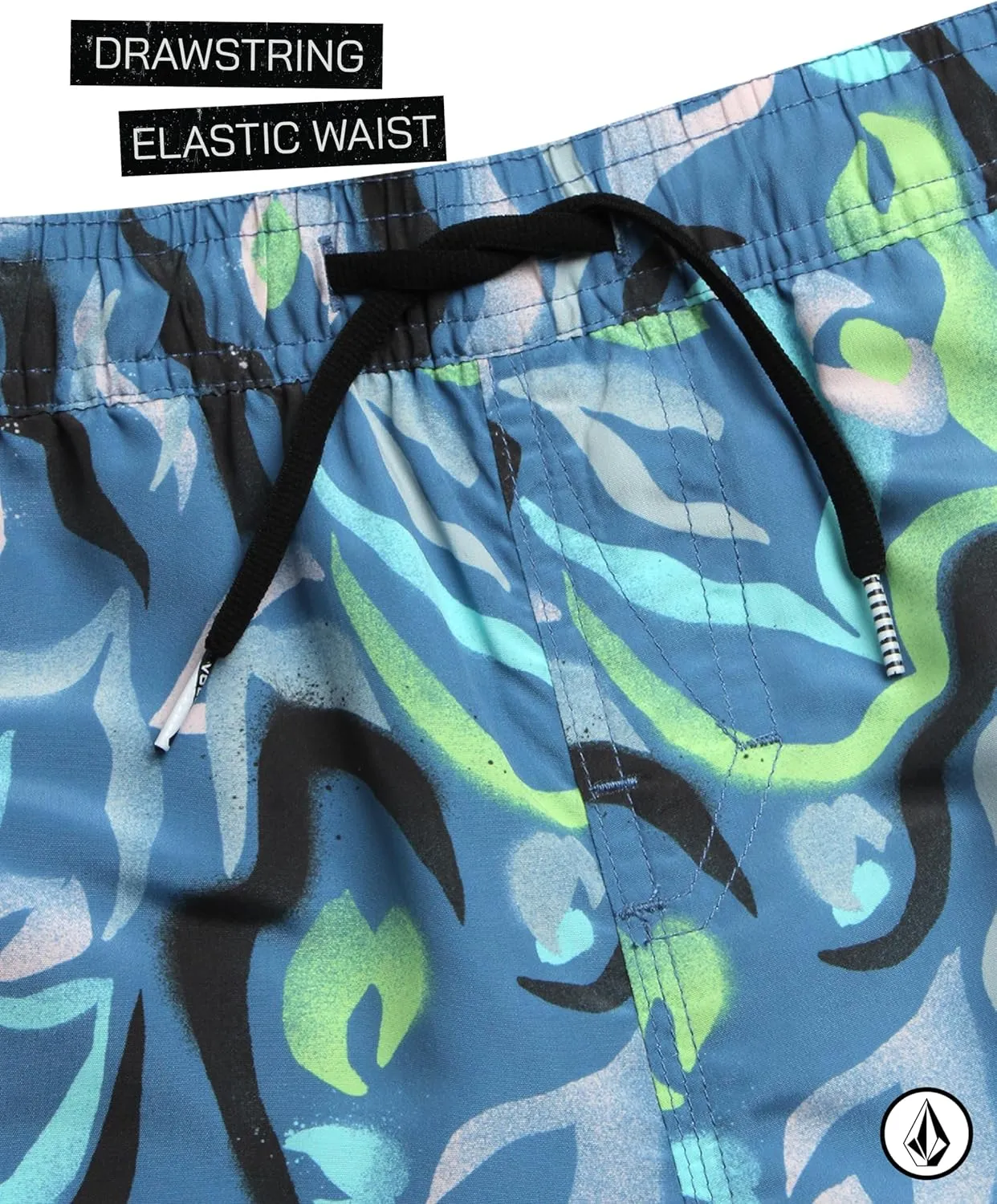 Volcom Boys Swim Trunks - UPF 50  Quick Dry Board Shorts with Drawstring Waist - Bathing Suit Swimsuit for Boys (Size: 8-16)